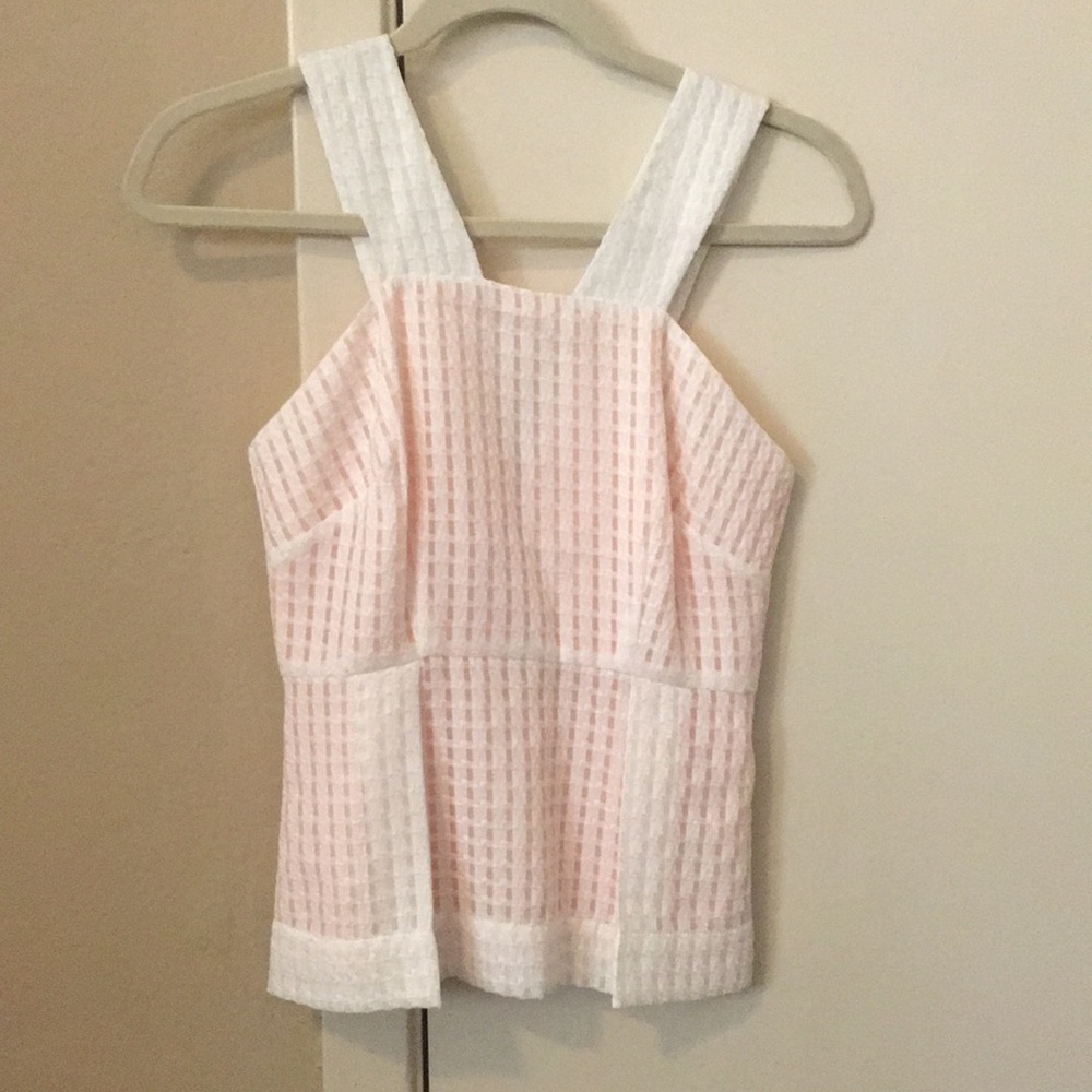 Silk peplum top